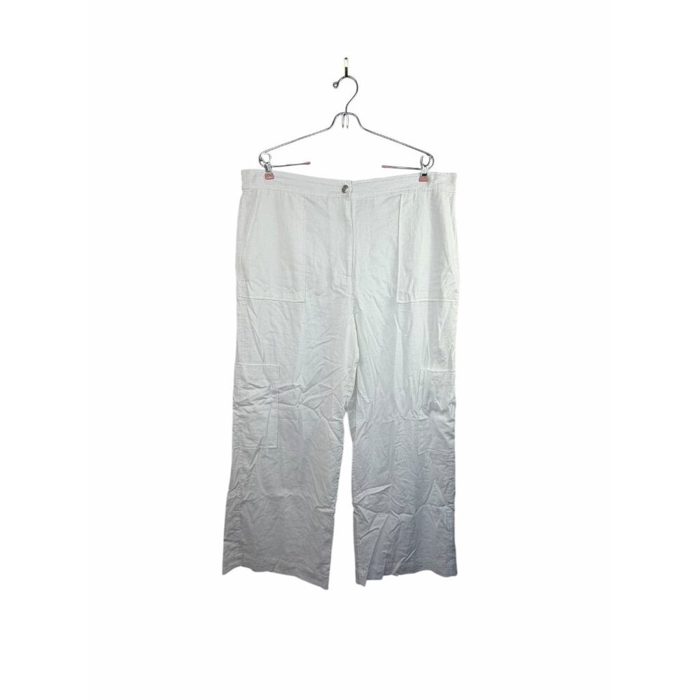 Michael Michael Kors Linen Blend Wide Leg PantsWomen’s XL White NWOT